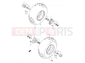 SUZUKI LT80 K6 (2006) (P1) FRONT WHEEL