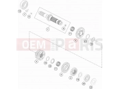 KTM 350 EXC-F WESS (F8203U3) [EU] 2021 TRANSMISSION I - MAIN SHAFT
