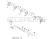 KTM 450 SX-F FACTORY EDITION (F8475U1) [US] 2021 TRANSMISSION II - COUNTERSHAFT