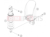 KTM 790 ADVENTURE, white-CKD w/o engine (F9687U2) [CN] 2021 SHOCK ABSORBER