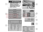 KTM 790 ADVENTURE, white-CKD w/o engine (F9687U2) [CN] 2021 TECHNIC INFORMATION STICKER