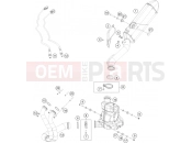 KTM 790 ADVENTURE,orange-CKD w/o engine (F9687U1) [CN] EXHAUST SYSTEM