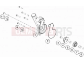 KTM 790 ADVENTURE,orange-CKD w/o engine (F9687U1) [CN] WATER PUMP