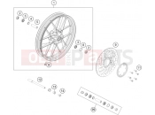 KTM 390 ADVENTURE, white - B.D. (F5375U5) [US] 2021 FRONT WHEEL