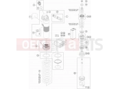 KTM 250 XC TPI (F6375V5) [US] 2022 SHOCK ABSORBER DISASSEMBLED