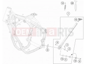 KTM 350 EXC-F (F8203V9) [EU] 2022 SIDE / CENTER STAND