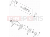 KTM 450 EXC-F SIX DAYS (F8403V2) [EU] 2022 TRANSMISSION I - MAIN SHAFT