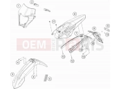 KTM 500 EXC-F (F8503V9) [EU] 2022 MASK, FENDERS