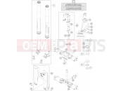 KTM 450 RALLY FACTORY REPLICA (F9399V8) [EU] 2022 FRONT FORK, TRIPLE CLAMP
