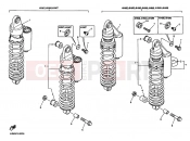 YAMAHA XJR 400 XJR400R2 (4HM5) 1996 Rear suspension