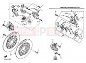 YAMAHA XJR 400 XJR400R2 (4HM5) 1996 Front brake Kiya Lipa