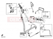 YAMAHA XJR 400 XJR400R2 (4HM5) 1996 Steering handle cable