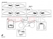 YAMAHA XJR 400 XJR400R2 (4HM5) 1996 Graffiti Emblem 1 (4 HM1, 4 HM2, 4HM4