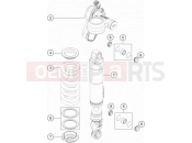 KTM 1290 SUPER DUKE GT, orange (F9903VF) [EU] 2022 SHOCK ABSORBER DISASSEMBLED