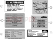 KTM 1290 SUPER DUKE GT, orange (F9986VF) [JP] 2022 TECHNIC INFORMATION STICKER