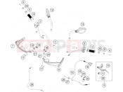 KTM 250 ADVENTURE, blue - B.D. LS (F5203V2) [EU] 2022 HANDLEBAR, CONTROLS