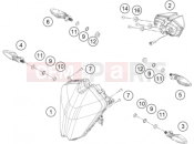 KTM 250 ADVENTURE, blue - B.D. LS (F5203V2) [EU] 2022 LIGHTING SYSTEM