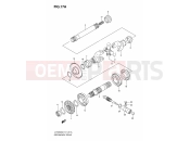 SUZUKI LT-F250 K6 (2006) (E17) SECONDARY DRIVE (LT-F250K6 E4)