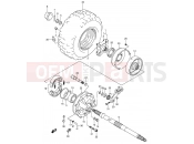SUZUKI LT-F250 K6 (2006) (E17) RIGHT REAR WHEEL (MODEL K4/K5/K6)