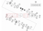 HUSQVARNA 2022 Offroad TC 85 17/14 (F2001V8) [EU] TRANSMISSION II - COUNTERSHAFT|Engine|33