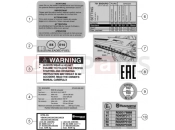 HUSQVARNA 2022 Street 701 ENDURO (F2603V1) [EU] TECHNIC INFORMATION STICKER|Frame|80