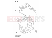 SUZUKI LT-F500F K6 (2006) (P28/P33) LEFT REAR WHEEL (MODEL K6/K7)