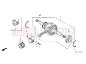 HONDA NPS504 Zoomer 2004 E-14 CRANKSHAFT