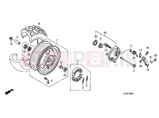 HONDA NPS504 Zoomer 2004 F-9 FRONT WHEEL