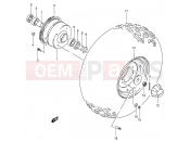 SUZUKI LT-F160 K7 (2007) (P24) FRONT WHEEL