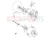 SUZUKI LT-F160 K7 (2007) (P24) REAR WHEEL
