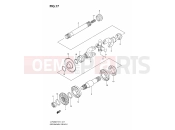 SUZUKI LT-F250 K7 (2007) (E17) SECONDARY DRIVE (E17,E24)