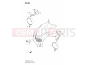 SUZUKI LT-F250 K7 (2007) (E17) HEADLAMP HOUSING (E4)