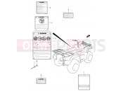 SUZUKI LT-F400F K7 (2007) (P3/P28) LABEL (MODEL K4/K5/K6/K7)