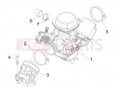 GILERA Runner 125 Race VX 4T Carburettor, assembly - Union pipe