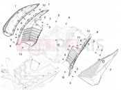 PIAGGIO Piaggio 1 Moped 30 MPH (USA) Side cover - Spoiler