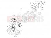 PIAGGIO Piaggio 1 Moped 30 MPH (USA) Wheel huosing - Mudguard