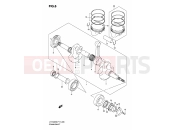 SUZUKI LT-F400 K8 (2008) (P17) CRANKSHAFT (MODEL K8/K9)