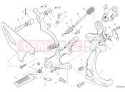 DUCATI STREETFIGHTER V2 FOOTRESTS, RIGHT [MOD:SFV2]