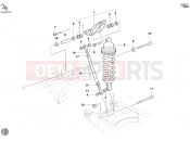DUCATI 2002 Monster 620 REAR SHOCK ABSORBER M620S » SWING ARM