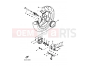 YAMAHA Jog Aprio YJ 50 JOG APRIO YJ50 1995 Front wheel 1 (4JP1-9)