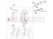 HUSABERG 2006 Offroad FE 550e/6 06 (2475F3) [US] FRONT BRAKE CALIPER|Frame|13