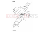 SUZUKI LT-Z400Z K8 (2008) (E19) FRONT FENDER