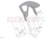 DUCATI Scrambler Icon Dark FRONT MUDGUARD [MOD:SCR800DK]