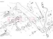 DUCATI Scrambler Urban Motard FOOTRESTS, RIGHT [MOD:SCR800UM]