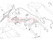 DUCATI 2022 Scrambler Desert Sled Fasthouse PLATE HOLDER [MOD:SCR800FH;XST:EUR,ROK]