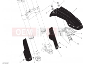 DUCATI 2022 Scrambler Desert Sled Fasthouse FRONT MUDGUARD [MOD:SCR800FH]