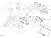 DUCATI 2022 Scrambler Desert Sled Fasthouse FOOTRESTS, LEFT [MOD:SCR800FH]