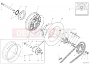 DUCATI 2022 Scrambler Desert Sled Fasthouse REAR WHEEL [MOD:SCR800FH]