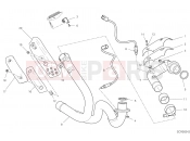 DUCATI 2022 Scrambler Desert Sled Fasthouse EXHAUSRT PIPE ASSY [MOD:SCR800FH;XST:EUR,ROK]