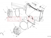 DUCATI DesertX WATER COOLER
